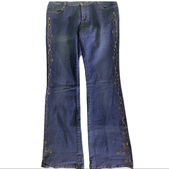 Retro embellished vintage Forever 21 Jeans size L - Picture 2 of 8